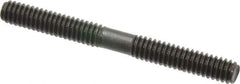 Gibraltar - 1/4-20 2-1/2" OAL Equal Double Threaded Stud - Alloy Steel, Black Oxide Finish, 1" Equal Thread Length - Top Tool & Supply