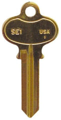 Made in USA - Key Blanks Type: Segal Material: Brass - Top Tool & Supply