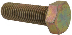 Made in USA - 1-8 UNC, 3-1/4" Length Under Head Hex Head Cap Screw - Top Tool & Supply