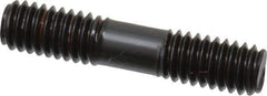 Gibraltar - 5/16-18 1-1/2" OAL Equal Double Threaded Stud - Alloy Steel, Black Oxide Finish, 1/2" Equal Thread Length - Top Tool & Supply