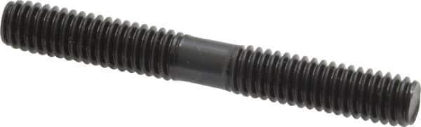 Gibraltar - 5/16-18 2-1/2" OAL Equal Double Threaded Stud - Alloy Steel, Black Oxide Finish, 1" Equal Thread Length - Top Tool & Supply