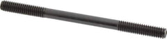 Gibraltar - 5/16-18 4-1/2" OAL Equal Double Threaded Stud - Alloy Steel, Black Oxide Finish, 1-1/8" Equal Thread Length - Top Tool & Supply