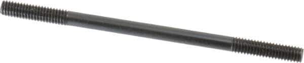 Gibraltar - 5/16-18 5-1/2" OAL Equal Double Threaded Stud - Alloy Steel, Black Oxide Finish, 1-1/8" Equal Thread Length - Top Tool & Supply