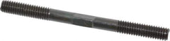 Gibraltar - 3/8-16 4-1/2" OAL Equal Double Threaded Stud - Alloy Steel, Black Oxide Finish, 1-1/4" Equal Thread Length - Top Tool & Supply