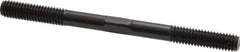 Gibraltar - 3/8-16 5" OAL Equal Double Threaded Stud - Alloy Steel, Black Oxide Finish, 1-1/4" Equal Thread Length - Top Tool & Supply