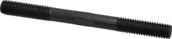 Gibraltar - 1/2-13 5-1/2" OAL Equal Double Threaded Stud - Alloy Steel, Black Oxide Finish, 1-1/2" Equal Thread Length - Top Tool & Supply