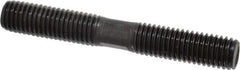 Gibraltar - 5/8-11 4-1/2" OAL Equal Double Threaded Stud - Alloy Steel, Black Oxide Finish, 1-3/4" Equal Thread Length - Top Tool & Supply