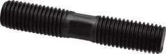 Gibraltar - 3/4-10 4" OAL Equal Double Threaded Stud - Alloy Steel, Black Oxide Finish, 1-5/8" Equal Thread Length - Top Tool & Supply