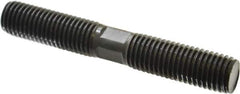 Gibraltar - 3/4-10 5" OAL Equal Double Threaded Stud - Alloy Steel, Black Oxide Finish, 2" Equal Thread Length - Top Tool & Supply