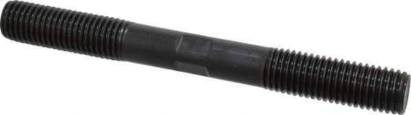 Gibraltar - 3/4-10 7" OAL Equal Double Threaded Stud - Alloy Steel, Black Oxide Finish, 2" Equal Thread Length - Top Tool & Supply