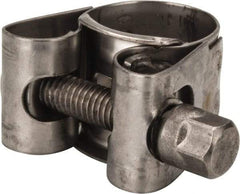 Mikalor - 3/4" Hose, 0.71" Wide x 0.04" Thick, T-Bolt Hose Clamp - 0.67 to 3/4" Diam, Stainless Steel - Top Tool & Supply