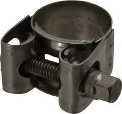 Mikalor - 7/8" Hose, 0.71" Wide x 0.04" Thick, T-Bolt Hose Clamp - 0.83 to 0.91" Diam, Stainless Steel - Top Tool & Supply