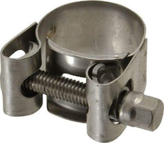 Mikalor - 15/16" Hose, 0.71" Wide x 0.04" Thick, T-Bolt Hose Clamp - 0.91 to 0.98" Diam, Stainless Steel - Top Tool & Supply