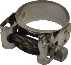 Mikalor - 1-13/32" Hose, 0.78" Wide x 0.04" Thick, T-Bolt Hose Clamp - 1.34 to 1.46" Diam, Stainless Steel - Top Tool & Supply