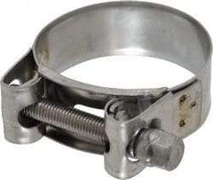 Mikalor - 2" Hose, 0.78" Wide x 0.04" Thick, T-Bolt Hose Clamp - 1.85 to 2" Diam, Stainless Steel - Top Tool & Supply