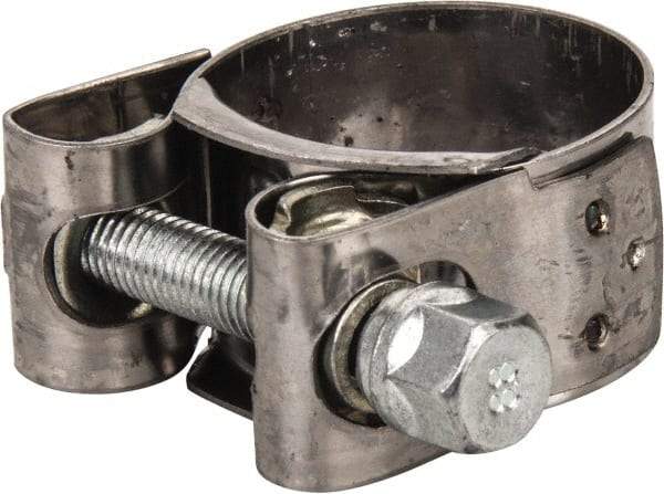 Mikalor - 1-3/16" Hose, 0.78" Wide x 0.04" Thick, T-Bolt Hose Clamp - 1.14 to 1.22" Diam, Stainless Steel Band, Housing & Zinc Plated Screw - Top Tool & Supply