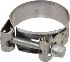 Mikalor - 2" Hose, 0.78" Wide x 0.04" Thick, T-Bolt Hose Clamp - 1.85 to 2" Diam, Stainless Steel Band, Housing & Zinc Plated Screw - Top Tool & Supply