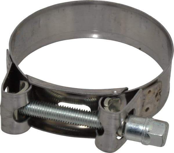 Mikalor - 2-5/8" Hose, 0.78" Wide x 0.04" Thick, T-Bolt Hose Clamp - 2.48 to 2.68" Diam, Stainless Steel Band, Housing & Zinc Plated Screw - Top Tool & Supply