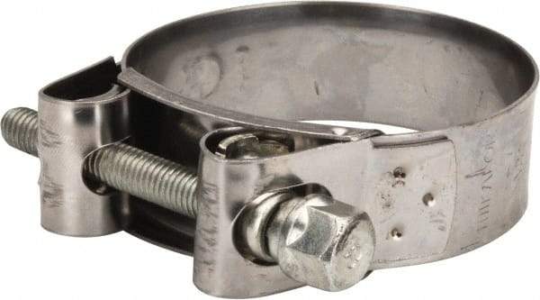 Mikalor - 2-3/4" Hose, 0.98" Wide x 0.04" Thick, T-Bolt Hose Clamp - 2.68 to 2.87" Diam, Stainless Steel Band, Housing & Zinc Plated Screw - Top Tool & Supply