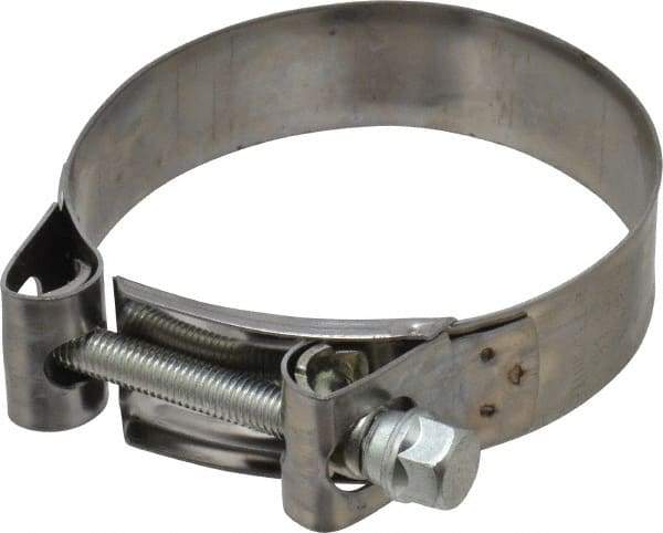 Mikalor - 3-3/4" Hose, 0.98" Wide x 0.04" Thick, T-Bolt Hose Clamp - 3.58 to 3.82" Diam, Stainless Steel Band, Housing & Zinc Plated Screw - Top Tool & Supply