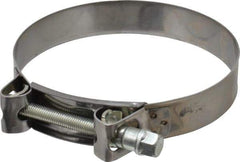 Mikalor - 5-3/4" Hose, 1.1" Wide x 0.051" Thick, T-Bolt Hose Clamp - 5.51 to 5.91" Diam, Stainless Steel Band, Housing & Zinc Plated Screw - Top Tool & Supply