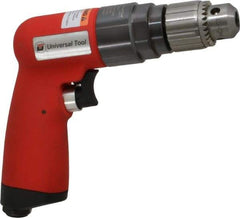 Universal Tool - 1/4" Keyed Chuck - Pistol Grip Handle, 6,000 RPM, 4.6 CFM, 0.9 hp, 90 psi - Top Tool & Supply