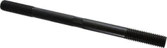 Gibraltar - 5/8-11 9" OAL Equal Double Threaded Stud - Alloy Steel, Black Oxide Finish, 1-3/4" Equal Thread Length - Top Tool & Supply