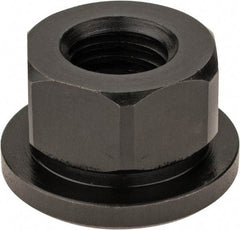 Gibraltar - 5/8-11, 1-3/8" Flange Diam, 13/16" High, 1-1/16" Across Flats, Flange Nut - Grade 12L14 Steel, Black Oxide Finish, 3/16" Flange Height, TCMAI - Top Tool & Supply