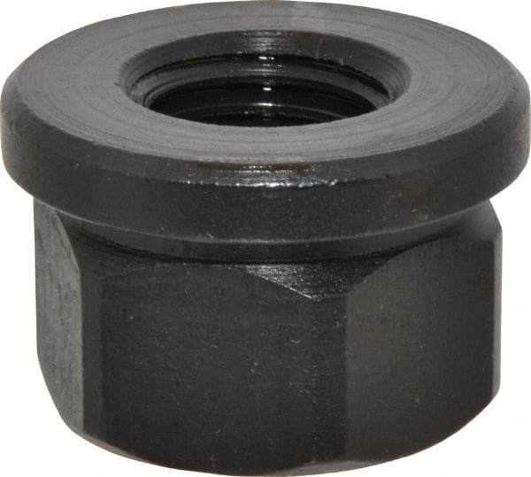 Gibraltar - 7/8-9, 1-3/4" Flange Diam, 1-1/8" High, 1-7/16" Across Flats, Flange Nut - Grade 12L14 Steel, Black Oxide Finish, 1/4" Flange Height, TCMAI - Top Tool & Supply