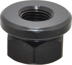 Gibraltar - 1/2-20, 1-1/8" Flange Diam, 11/16" High, 7/8" Across Flats, Flange Nut - Grade 12L14 Steel, Black Oxide Finish, 3/16" Flange Height, TCMAI - Top Tool & Supply