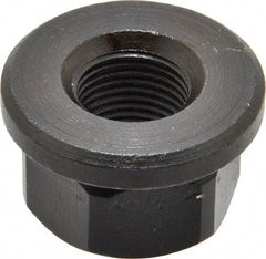 Gibraltar - 5/8-18, 1-3/8" Flange Diam, 13/16" High, 1-1/16" Across Flats, Flange Nut - Grade 12L14 Steel, Black Oxide Finish, 3/16" Flange Height, TCMAI - Top Tool & Supply