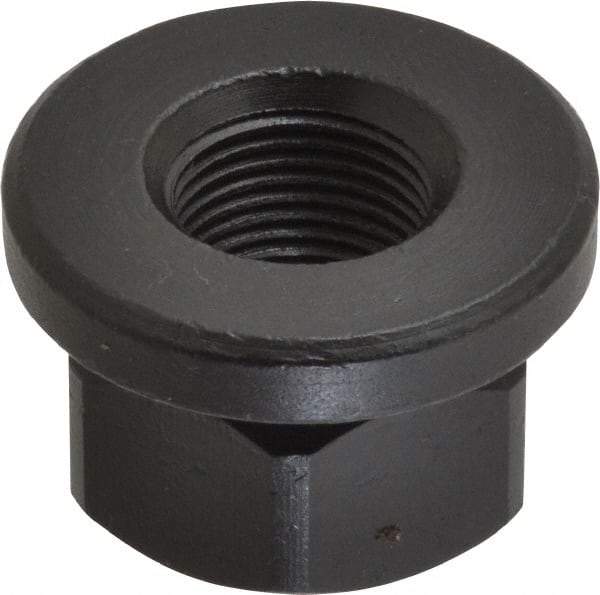 Gibraltar - 3/4-16, 1-5/8" Flange Diam, 1" High, 1-1/4" Across Flats, Flange Nut - Grade 12L14 Steel, Black Oxide Finish, 1/4" Flange Height, TCMAI - Top Tool & Supply