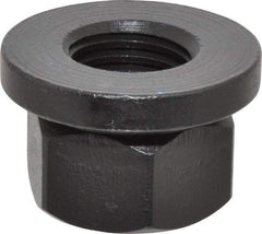 Gibraltar - M20x2.50, 40mm Flange Diam, 25mm High, 30mm Across Flats, Flange Nut - Grade 12L14 Steel, Black Oxide Finish, 6" Flange Height, TCMAI - Top Tool & Supply