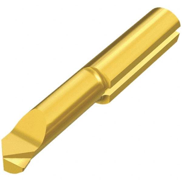 Iscar - 2.8mm Min Bore Diam, 9mm Max Bore Depth, 4mm Shank Diam, Profile Boring Bar - 0.0039" Corner Radius, Right Hand Cut, Solid Carbide, TiAlN Finish - Exact Industrial Supply