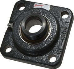 Browning - 1" ID, 3-3/4" OAL x 3-3/4" OAH 4-Bolt Flange - 1,651 Lb Static Cap, 2,801 Lb Dyn Cap, 2-3/4" Btw Mnt Hole Ctrs, Cast Iron - Top Tool & Supply