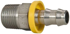 Parker - 3/8-18 NPTF Steel Hydraulic Hose Male NPTF Pipe Swivel - -6 Hose Size - Top Tool & Supply