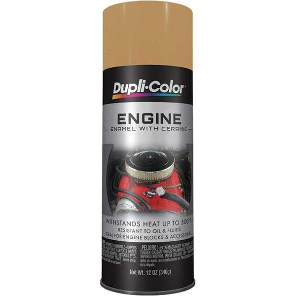 Dupli-Color - 12 oz Cummins Beige Automotive Heat Resistant Paint - Gloss Finish, 500°F Max Temp, Comes in Aerosol Can - Top Tool & Supply