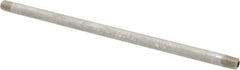 Merit Brass - Schedule 80, 1/4" Pipe x 12" Long, Grade 316/316L Stainless Steel Pipe Nipple - Seamless & Threaded - Top Tool & Supply