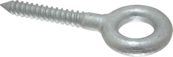 Gibraltar - 1/2, Hot Galvanized Finish, Forged Steel Forged Eye Bolt - 2-3/8" Thread Length, 1" ID, 3-1/4" Shank Length - Top Tool & Supply