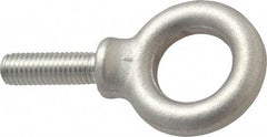 Gibraltar - 2,150 Lb Capacity, Stainless Steel, 1/2-13 Thread, Fixed Lifting Eye Bolt - Fully Threaded, 1-1/2" Shank, 1-1/2" Thread Length, Shoulder - Top Tool & Supply