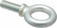 Gibraltar - 4,800 Lb Capacity, Steel, 3/4-10 Thread, Fixed Lifting Eye Bolt - Fully Threaded, 2" Shank, 2" Thread Length, Shoulder - Top Tool & Supply