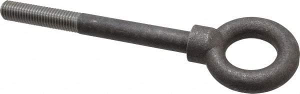 Gibraltar - 4,000 Lb Capacity, Steel, 5/8-11 Thread, Lifting Eye Bolt - Partially Threaded, 6" Shank, 2-1/2" Thread Length, Shoulder - Top Tool & Supply