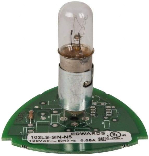 Edwards Signaling - Incandescent Lamp, Clear, Steady, Stackable Tower Light Module - 120 VAC, 0.08 Amp, IP54, IP65 Ingress Rating, 3R, 4X NEMA Rated, Panel Mount, Pipe Mount - Top Tool & Supply