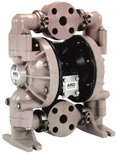 ARO/Ingersoll-Rand - 2" NPT, Nonmetallic, Air Operated Diaphragm Pump - PTFE Diaphragm, Polypropylene Housing - Top Tool & Supply