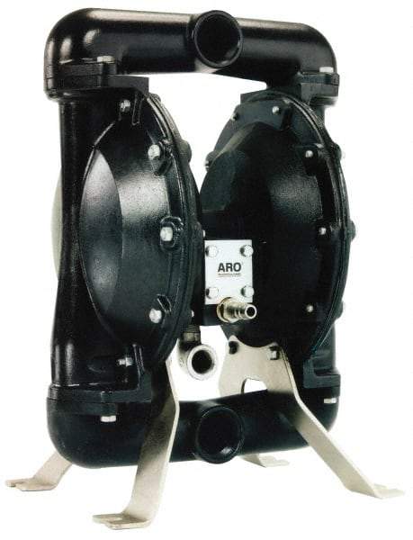 ARO/Ingersoll-Rand - 1-1/2" NPT, Metallic, Air Operated Diaphragm Pump - PTFE Diaphragm, Aluminum Housing - Top Tool & Supply