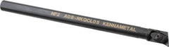 Kennametal - NP.., 17.5° Lead Angle A-NKQC Internal Left Hand Indexable Profiling Toolholder - 1/2" Shank Width, 8" Long, Steel, Through Coolant - Top Tool & Supply