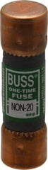 Cooper Bussmann - 125 VDC, 250 VAC, 20 Amp, Fast-Acting General Purpose Fuse - Fuse Holder Mount, 50.8mm OAL, 50 at AC/DC kA Rating, 9/16" Diam - Top Tool & Supply