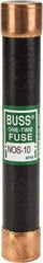 Cooper Bussmann - 600 VAC, 10 Amp, Fast-Acting General Purpose Fuse - Fuse Holder Mount, 127mm OAL, 50 at AC/DC kA Rating, 13/16" Diam - Top Tool & Supply