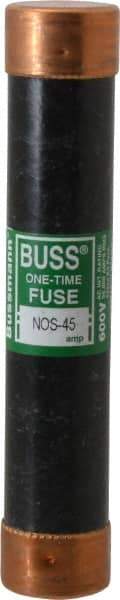 Cooper Bussmann - 600 VAC, 45 Amp, Fast-Acting General Purpose Fuse - Fuse Holder Mount, 5-1/2" OAL, 50 at AC/DC kA Rating, 1-1/16" Diam - Top Tool & Supply