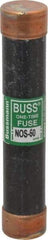 Cooper Bussmann - 600 VAC, 50 Amp, Fast-Acting General Purpose Fuse - Fuse Holder Mount, 5-1/2" OAL, 50 at AC/DC kA Rating, 1-1/16" Diam - Top Tool & Supply